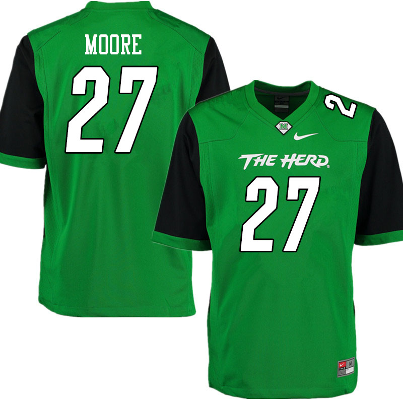 Men #27 Cameron Moore Marshall Thundering Herd College Football Jerseys Sale-Gren